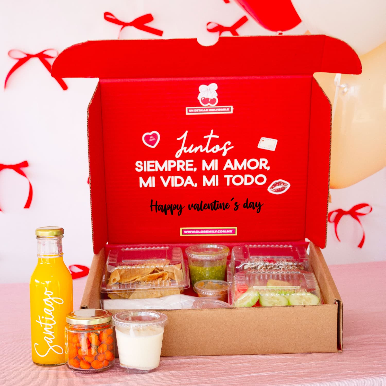 DESAYUNO VALENTINE PLUS Y RAMO