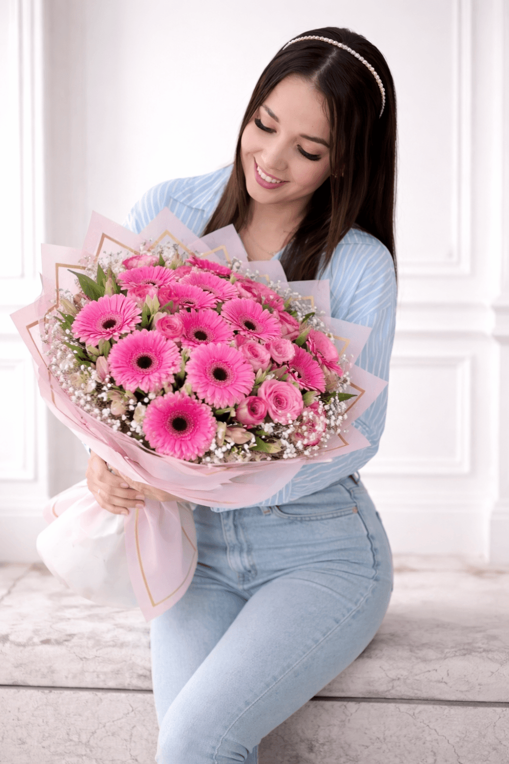 Ramo de Gerberas y Rosas Grande