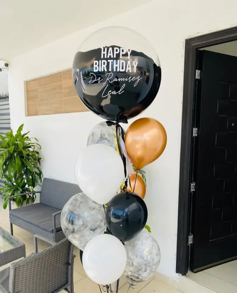 Burbuja Chica con 10 baby balloons