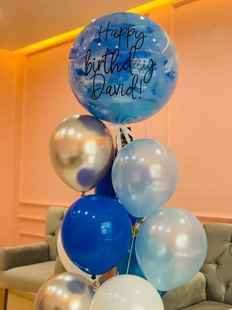 Burbuja Chica con 10 baby balloons