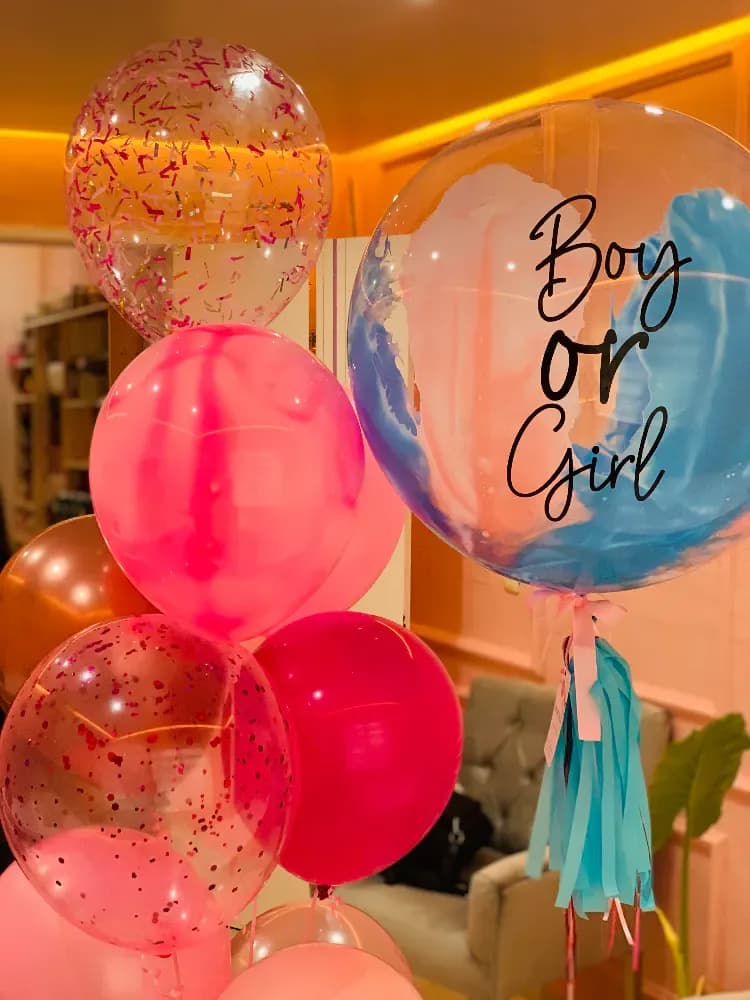 Burbuja Chica con 10 baby balloons