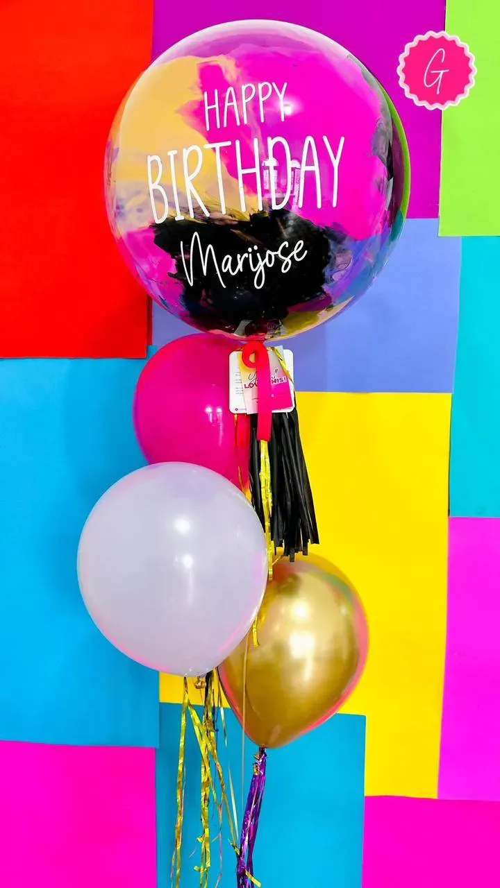 Burbuja chica + 3 baby balloons