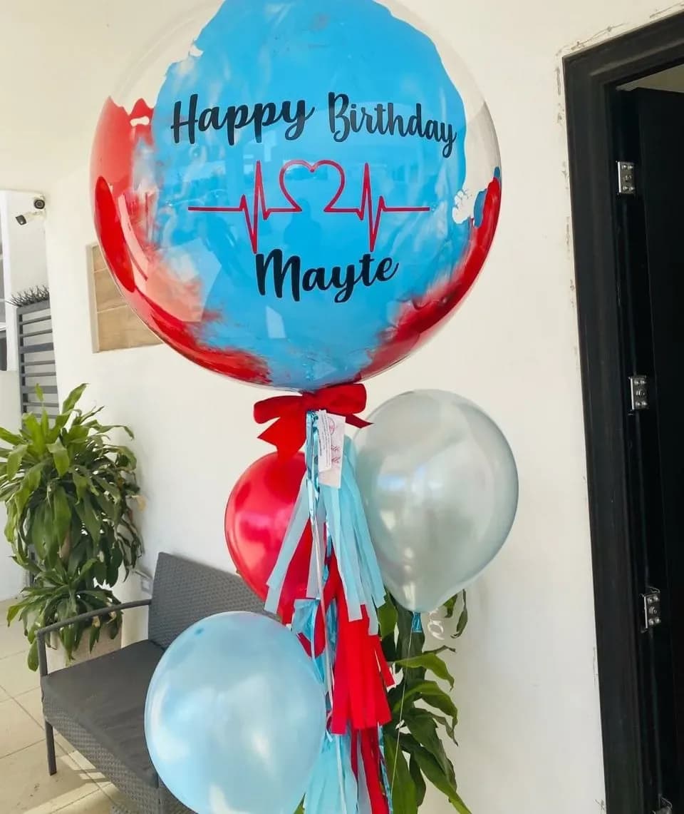 Burbuja Mediana con 3 baby balloons