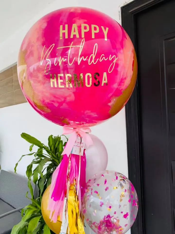 Burbuja Mediana con 3 baby balloons