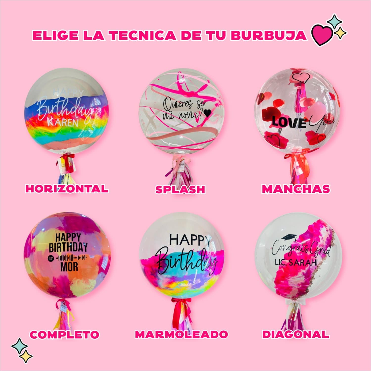 Burbuja chica + 3 baby balloons