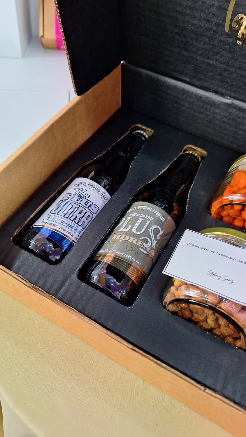 two beer box