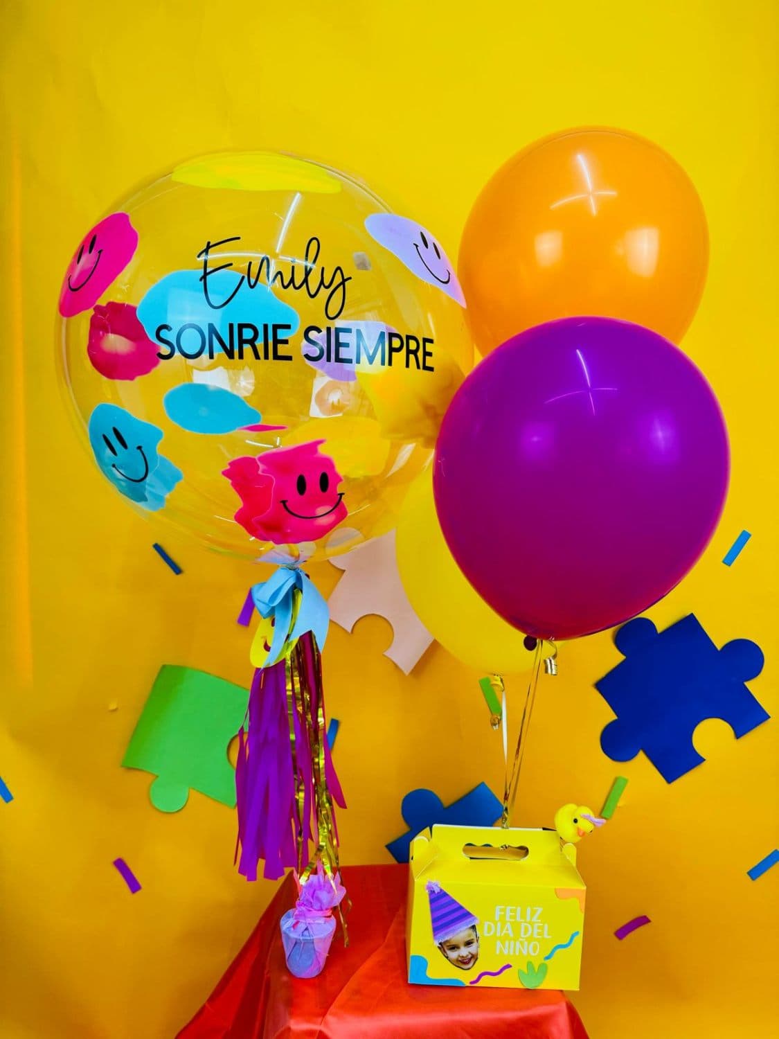 BURBUJA 3D Y CAJITA DE DULCES