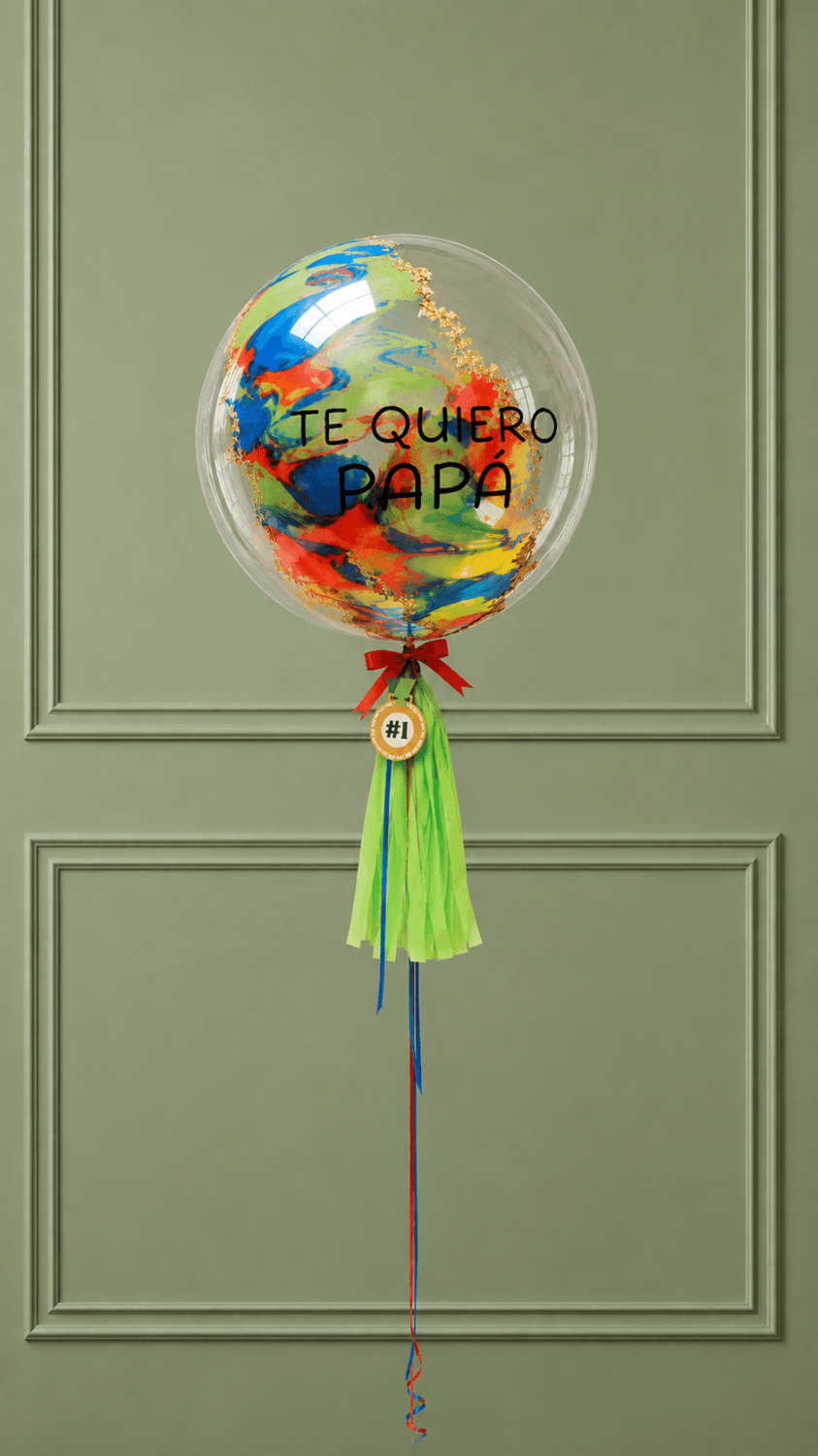 BURBUJA DIAGONAL TE QUIERO PAPÁ