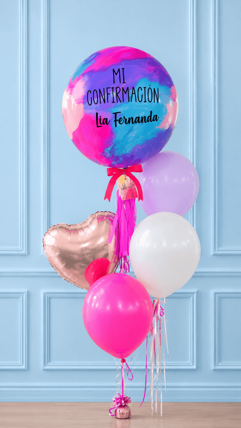 BURBUJA ,3 BABY BALLONS Y ESTRELLA