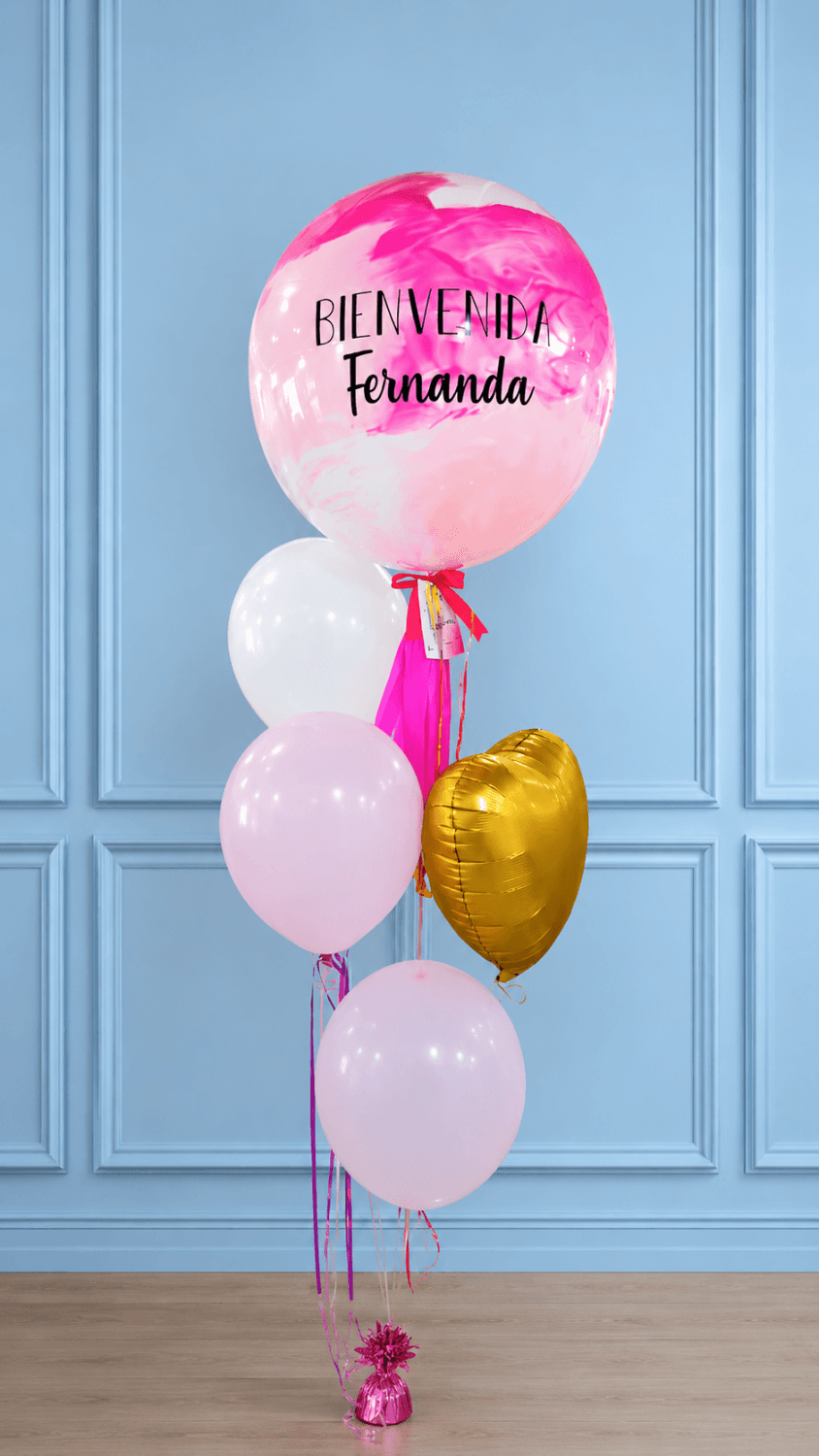 BURBUJA ,3 BABY BALLONS Y ESTRELLA