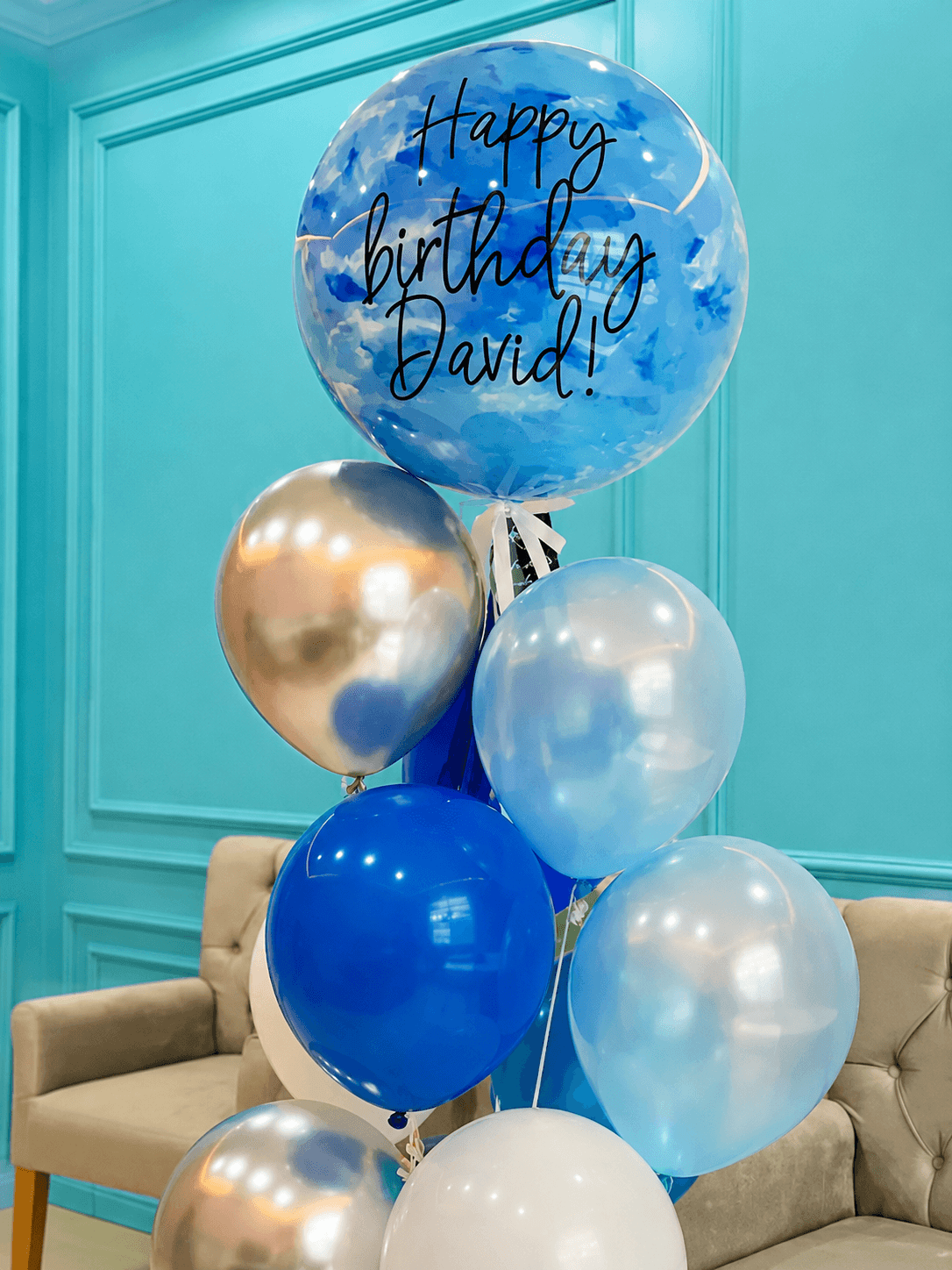 Burbuja con 10 baby balloons