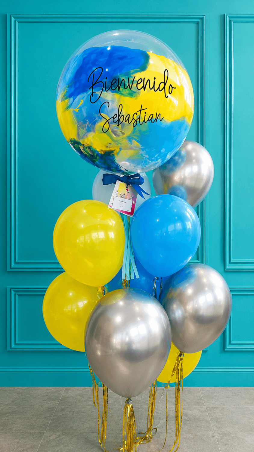 Burbuja con 10 baby balloons